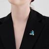 Exquisite Chinese-Style Bird Brooch: High-End Vintage Pin for Women's Coats and Suits – Elegant and Creative Accessory