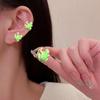 1 пара креативных забавных зажимов для ушей в форме лягушки, милый яркий внешний вид, женские серьги-гвоздики в позе животного, ювелирные изделия, подарок