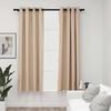 VidaXL Blackout Curtains Linen Look with Eyelets 2pcs Beige 140x175cm