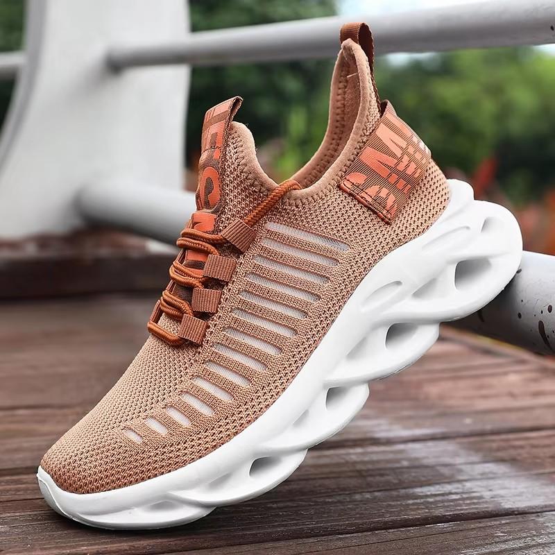 Мужская мода Роскошные Удобные Сетчатые Туфли Повседневная Ходьба Велоспорт Бег Спортивная Обувь Дышащая Легкая Обувь для Открытого Воздуха