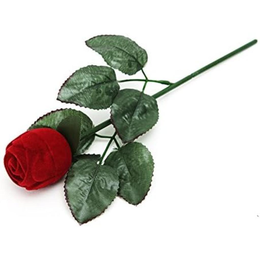 1 шт. Кольцо в форме розы, упаковка для ювелирных изделий, витрина, имитация годовщины свадьбы для девушки, жены, романтическое предложение руки и сердца