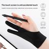 1Pc Artist Graphic Drawing Tablet Glove Double Layers Two Finger Digital Tablet Sketching Glove Men Women Palm Rejection Digital Art Glove