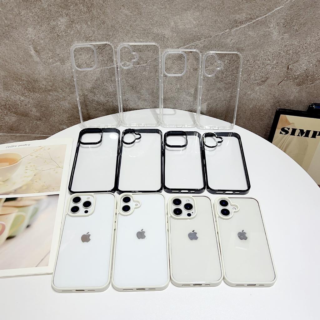 Новая модель, подходит для iPhone16pro, полностью закрывающий акриловый чехол "два в одном" 16E для мобильного телефона Apple 16, защитный чехол 14pm