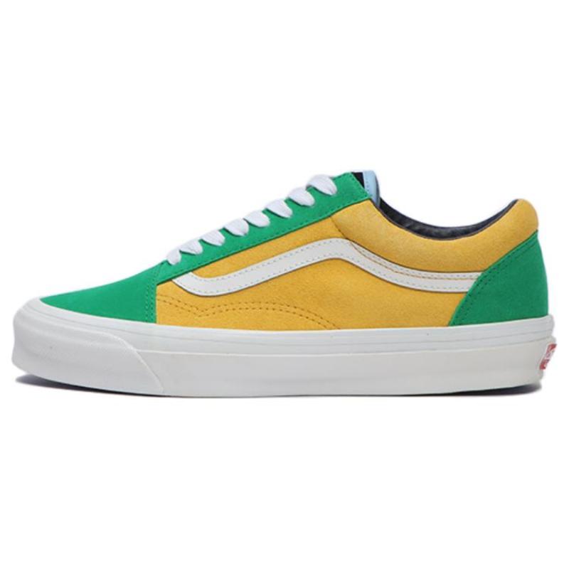 Vans Og Old Skool Lx 'Off The Wall Green Yellow' Vans VN0A4P3X02I