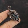 Labradorite Pendant Copper Wire Wrapped Pendant Handmade Gemstone Pendant Unique Copper Design Jewelry Gift For Her Elegant Pendant For Gift