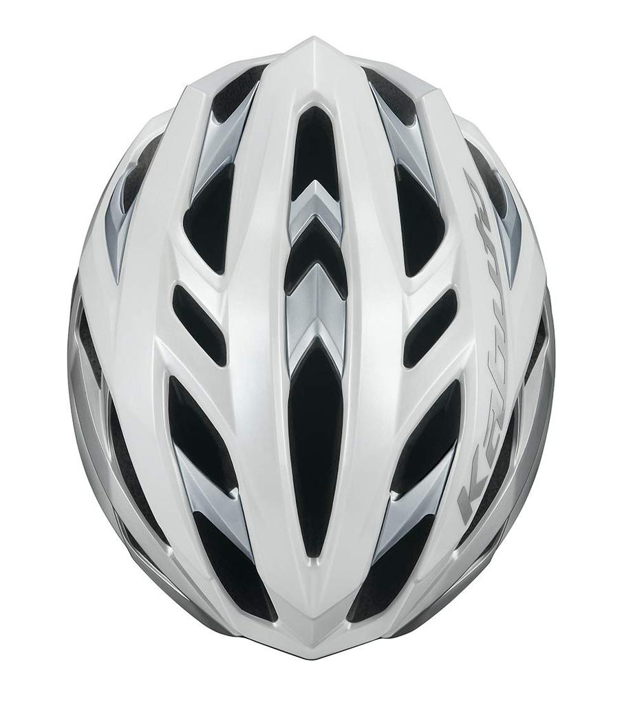 KABUTO VOLZZA White Silver Bicycle Sizes JCF Certified Helmet, S/M (55-58cm),