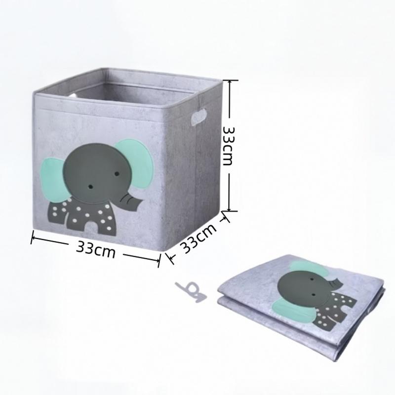 Складной кубический ящик для хранения игрушек, детский органайзер для игрушек, войлочная тканевая корзина для хранения игрушек в виде животных из мультфильмов, детские контейнеры для игрушек