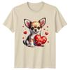 Love You TShirt Chihuahua Puppy Dog Valentines Day Gift For Him And Her