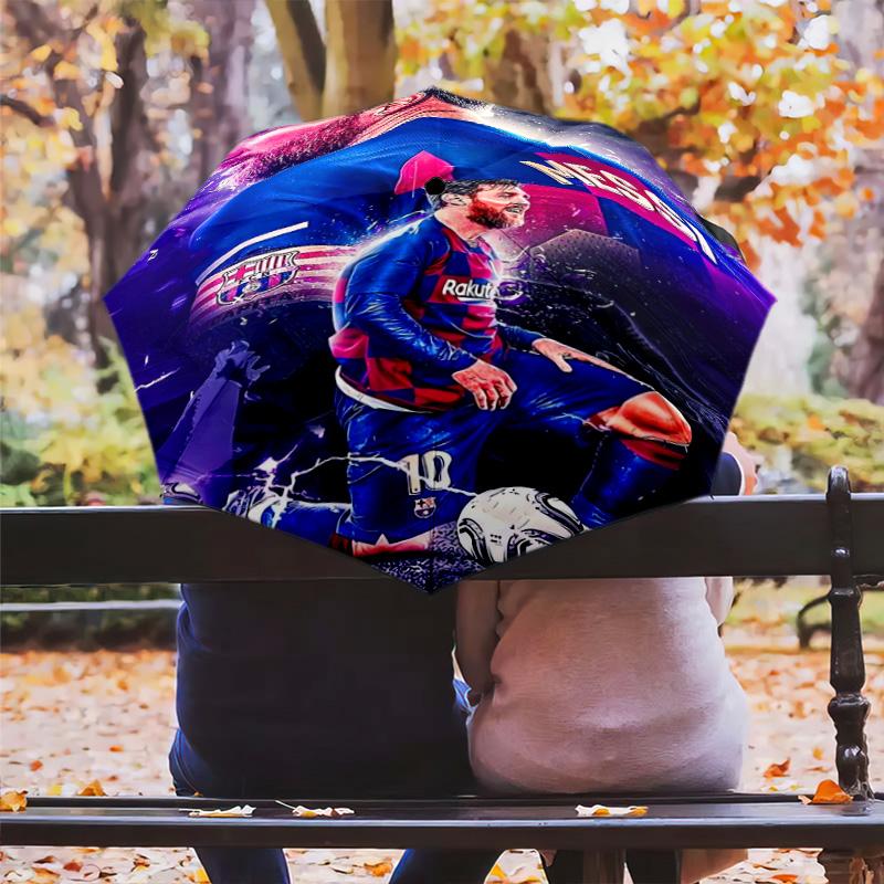 Lionel Messi: Legend Field Folding umbrella Umbrella 8 paraphenoid bones light Umbrella Sun umbrella