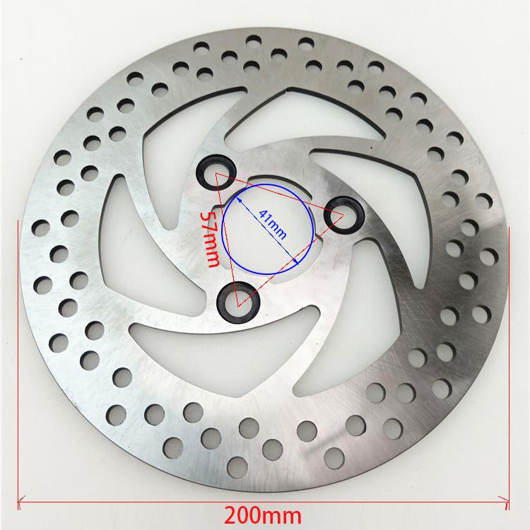 200 мм/220 мм мотоциклетные роторы тормозной суппорт диск диск переднее заднее колесо 3 отверстия 57 мм для питбайка уличного питбайка электрического скутера