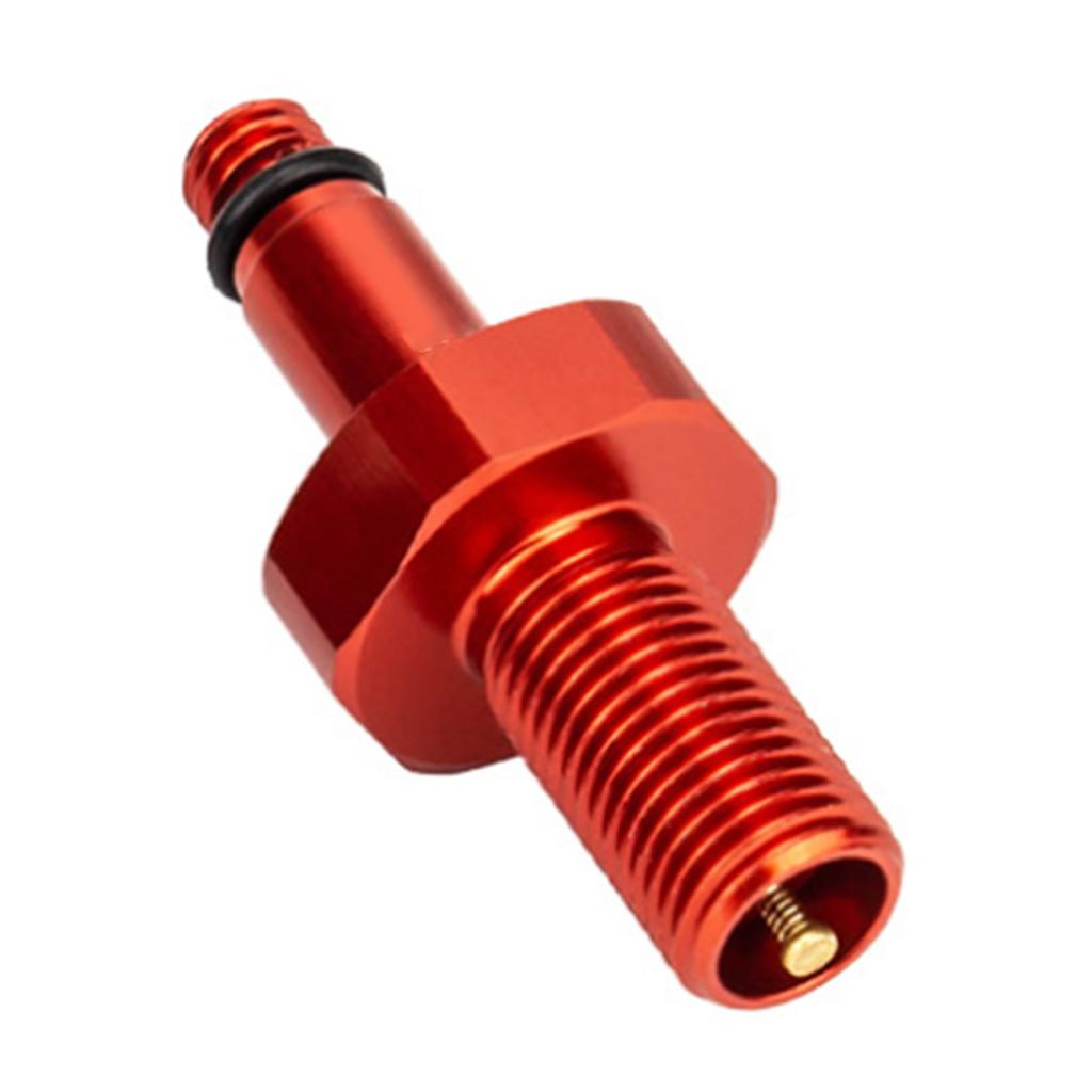 Bike Valve Adapter Conversion Tool Aluminum Alloy Rear Shock Absorber Inflatable Joint Red