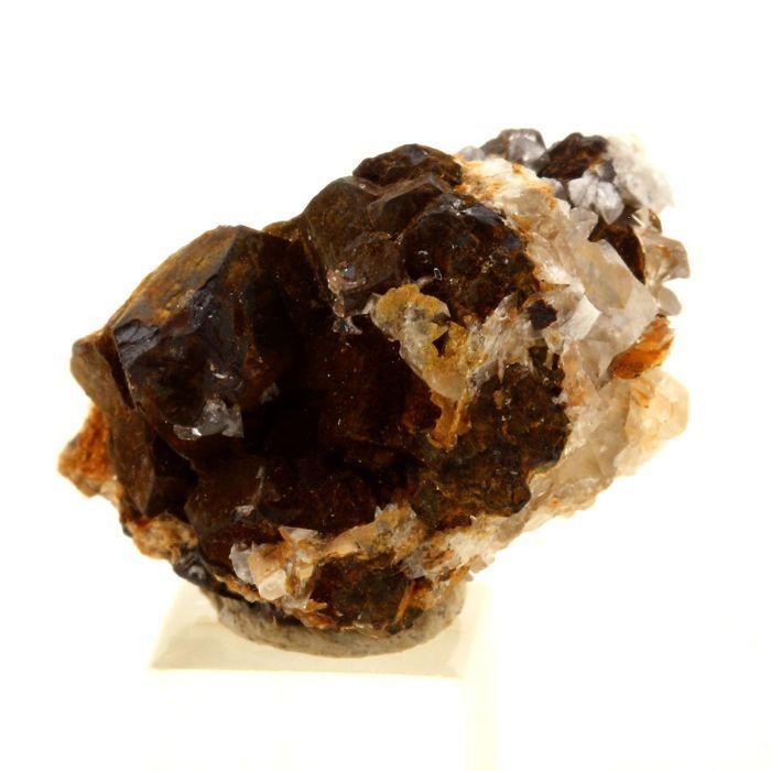 Pierres et Minéraux - ABIJOUX - Pyrite + Calcite + Dolomite - 33.0 ct - Lamalou-les-Bains, Hérault, France