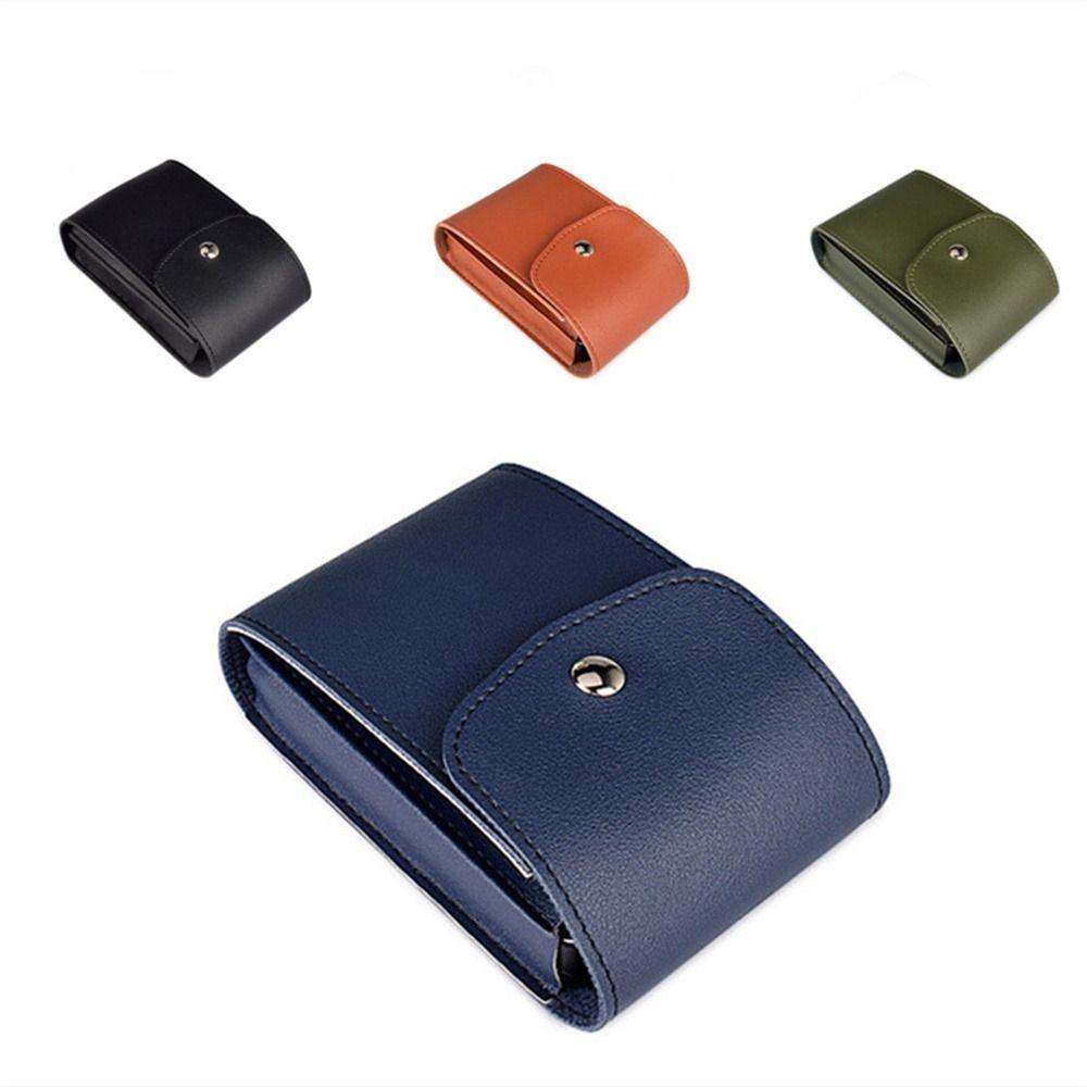 PU Leather Data Cable Bag Portable Mouse Storage Bag Digital Storage Bag U-Disk