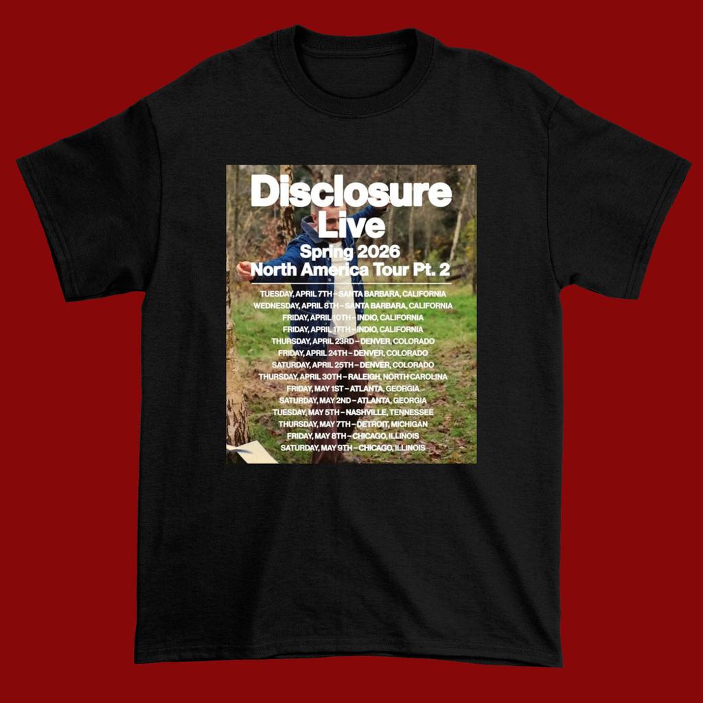 Disclosure Announce Spring 2026 North American Tour Shirt L96