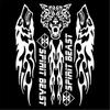 Motorcycle Wolf Totem Flame Stripes Gas Tank Vinyl Sticker Universal 37x30cm