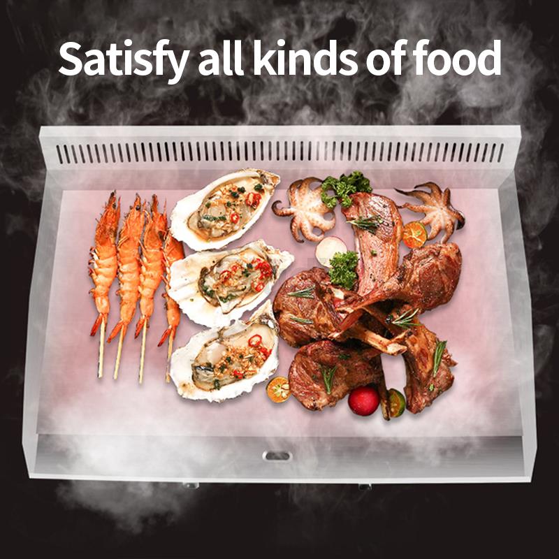 Коммерческий гриль Газовая блинная печь Жареный стейк Жареный кальмар Чугунная плита Жареный рис Газ Холодный лист лапши Жарочный прилавок