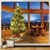 Новый год Рождество домашний гобелен психоделическая сцена настенный богемный фон ткань украшение стены