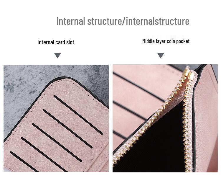 Женский кошелек с многоцветной застежкой-кнопкой: Кошелек для монет и сумка для телефона с отделениями для карт