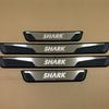 For BYD Shark 6 2024 2025 Car Door Sill Scuff Plate Pedal Cover Trim Accessories Exterior Threshold Protector Auto Stickers