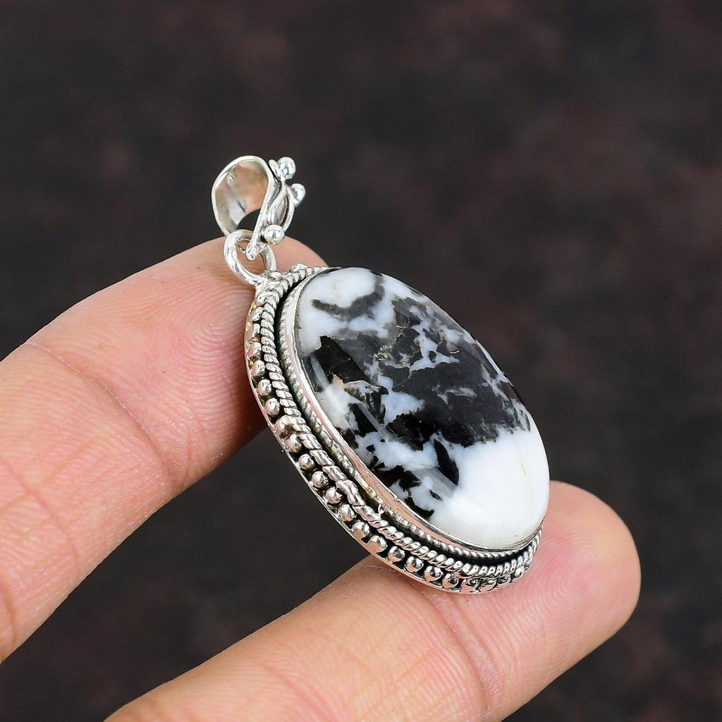 Белый бирюзовый кулон буйвола, ювелирные изделия из натурального драгоценного камня, изящный кулон из стерлингового серебра 925 пробы, ручная работа, потрясающий кулон, подарки для жены