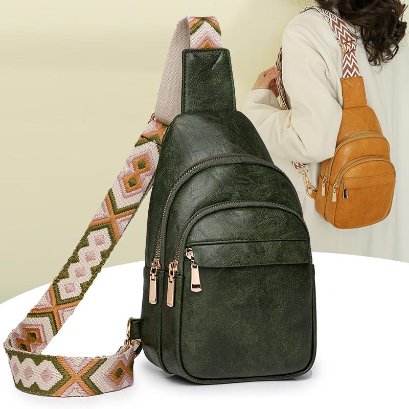 Популярная женская текстурированная сумка-слинг — минималистичная шикарная сумка через плечо для городского стиля байкера и повседневных нарядов