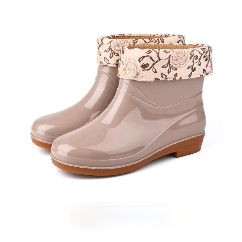 Резиновые сапоги женские низкие нескользящие кухонные дождевые туфли водные сапоги женские резиновые сапоги садовые галоши резиновые сапоги короткие сапоги