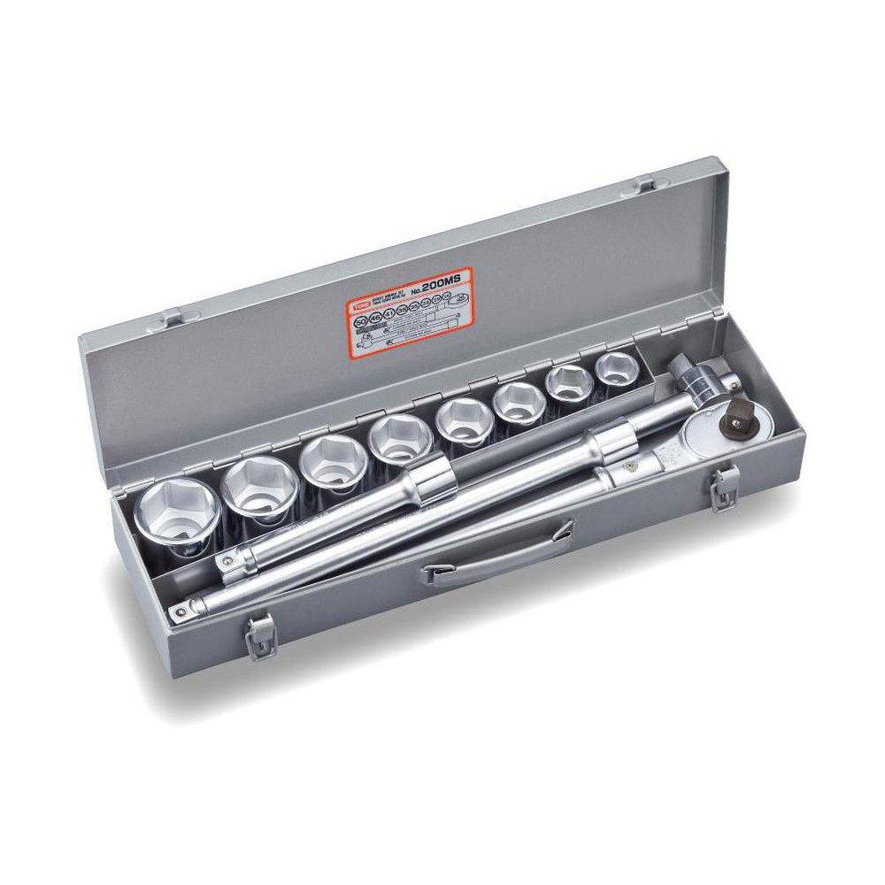 TONE Socket Wrench Set 200MS Drive Silver Contents 12 Items 19.0mm (3/4")