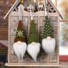 3pcs Christmas Hanging Decorations, Swedish Handmade Plush Santa Elves, Holiday Tree Ornaments, Home Christmas Decor