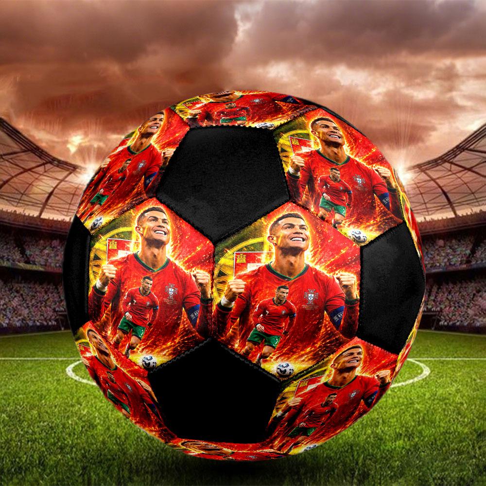1 шт. Футбольный мяч CR7 Размер 5 Мяч для мини-футбола Модный Цветной Игра на заднем дворе - Отличный Подарок для Спортивных Фанатов HE21