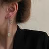 Темпераментные асимметричные серьги с передовым дизайном, женские простые милые серьги в стиле крутой девушки, хип-хоп
