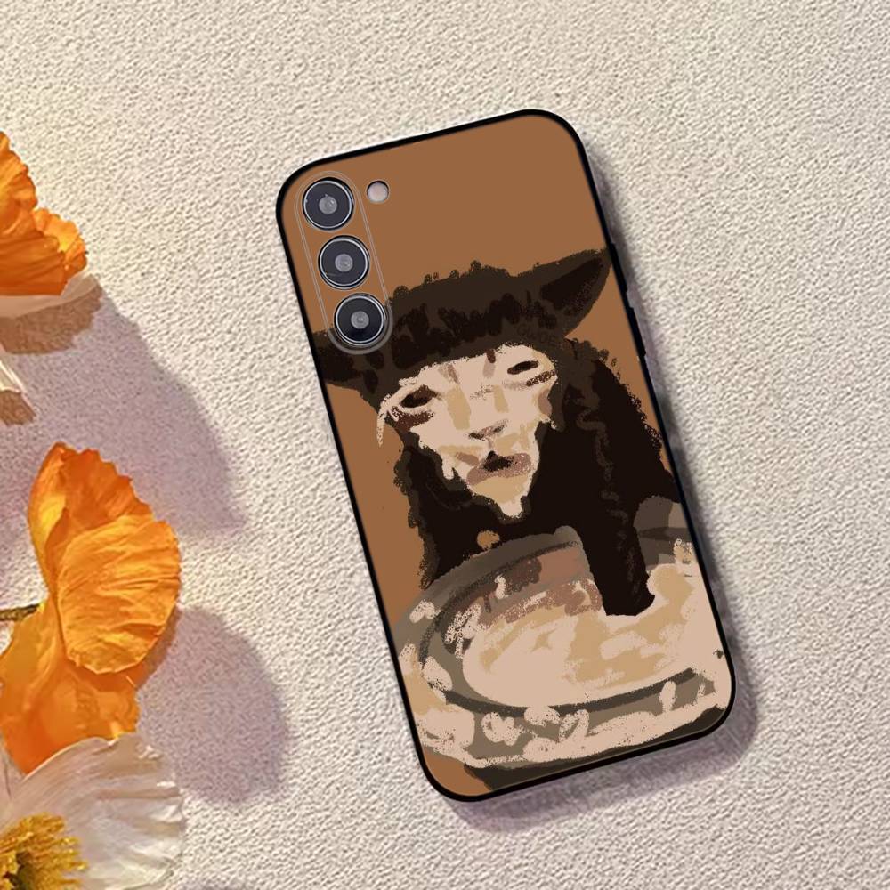 Кошачьи мемы F-Смешной милый чехол для телефона Samsung Galaxy A73,A72,A71,A70,A53,A52,A51,Мягкий силиконовый черный чехол