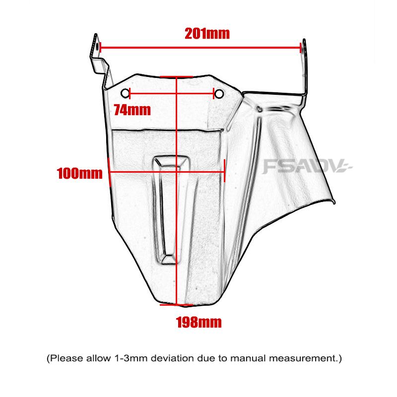 Motorcycle Rear Wheel Mudguards Splash Guard Cover For BMW R1300GS ADV R 1300 GS Adventure GSA 2024-2026 Extension Fender Hugger