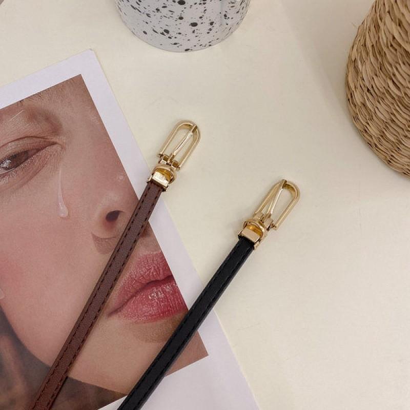 Chic Black Pu Buckle Belt For Women Perfect For Jeans Skirts And Fashionable Outfits