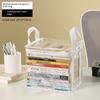 Transparent Collapsible Pouch Stackable Collection Container Portable Clear Pouch  Student