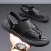 Summer Men's Sandals Men's Flip-flops Shoes Trendy Casual Pinch Feet Dual-purpose Easy To Drive Beach Sandals