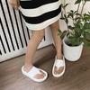 2024 летние женские тапочки с застежкой на носок, модные элегантные шлепанцы на мягкой подошве, женские повседневные пляжные сандалии на платформе на плоской подошве