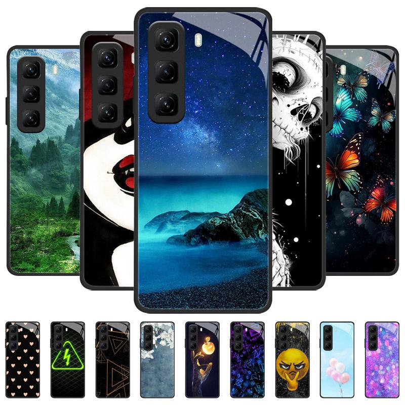 Чехол X6886 для Infinix Hot 60 60i 60Pro Pro Plus, модный и роскошный, из закаленного стекла, защитный чехол для телефона Infinix Hot60 Pro Plus.