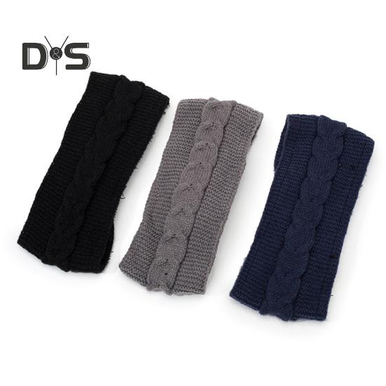 Зимняя флисовая повязка на голову, однотонная, с перекрученной текстурой, утолщенная, теплая, эластичная, удобная, вязаная, утепленная повязка на голову