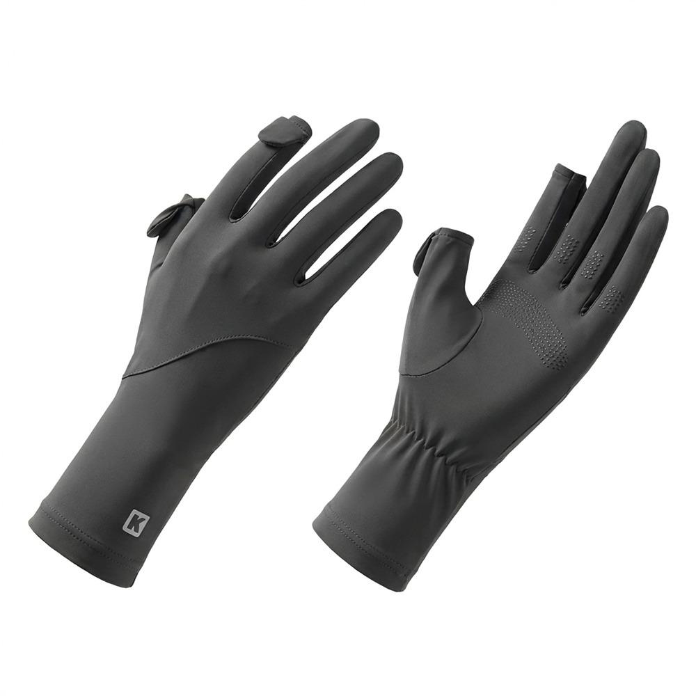 Non-slip Anti-UV Gloves Thin Riding Mittens Summer Ice Silk Gloves for Women Lady