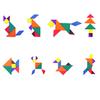 Красочные деревянные головоломки-головоломки Tangram для детей