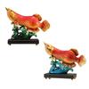 Arowana Fish Statue Resin Decorative Figurine for Entrance Bookshelf Shelf