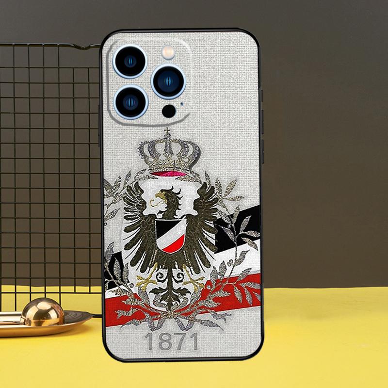 Защитный чехол с флагом немецкой империи для iPhone 11 14 12 13 Pro Max Mini X XR XS Max 7 8 Plus SE 2020, чехол для телефона