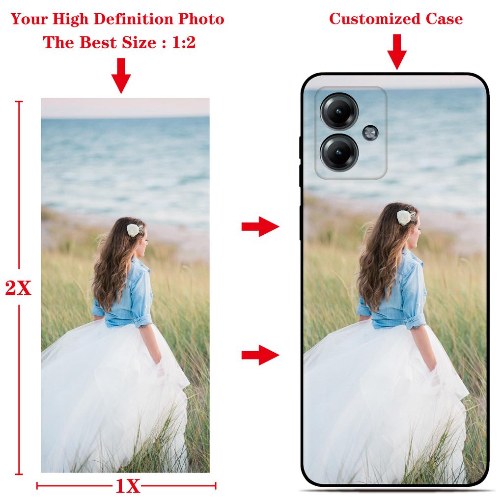 Чехол для телефона с индивидуальной фотографией для Motorola Moto G35 G75 G71 G34 G53 G96 G22 E40 E30 E20 G13 G14 G23 G31 G41 G30 G20 G10 G50 G51