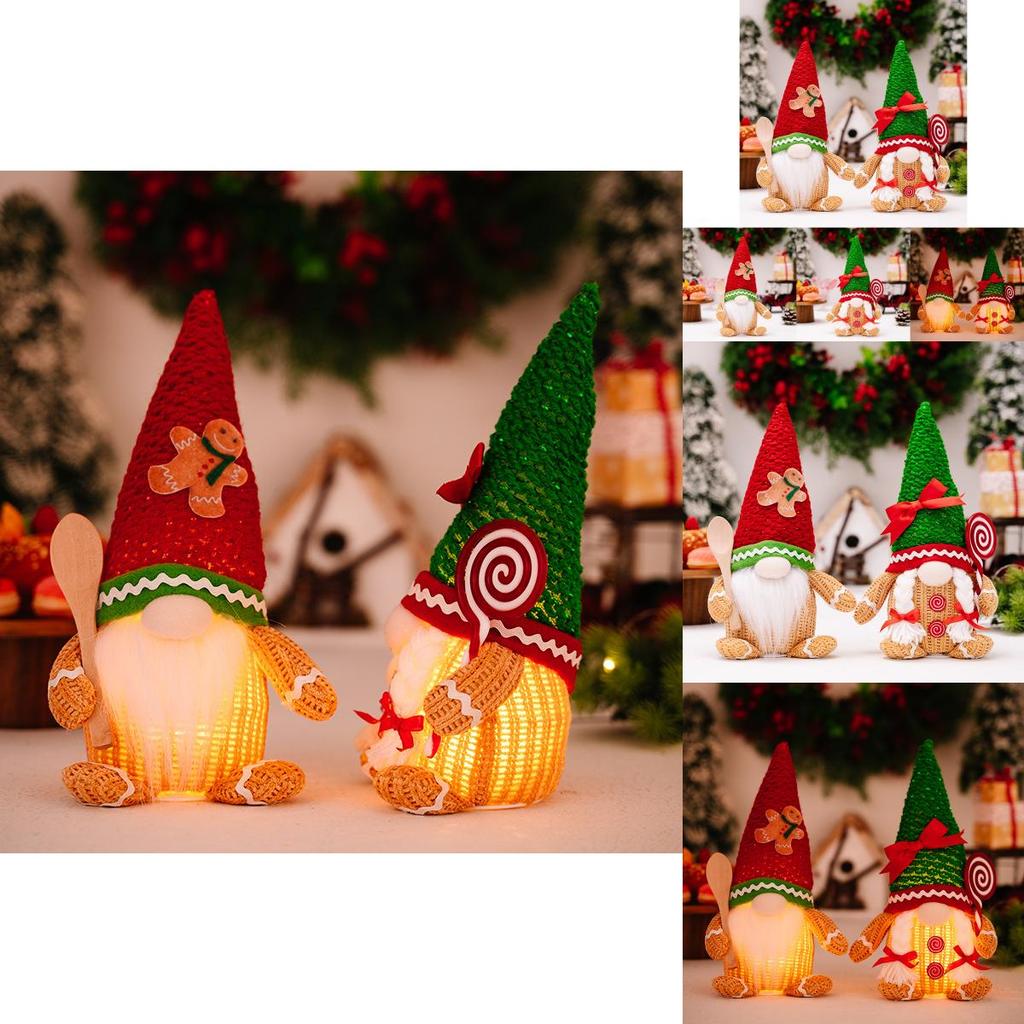 Adorable Gingerbread Man Decoration With Lighted Features For Christmas Festivities