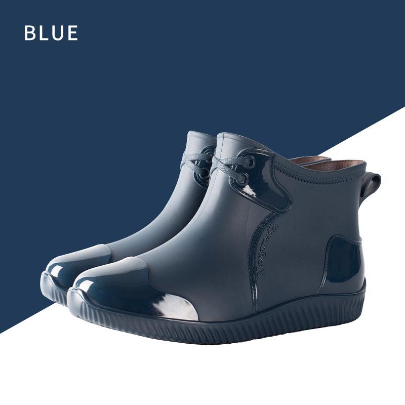 Новые резиновые мужские сапоги, модные мужские резиновые сапоги, обувь для отдыха на платформе, водонепроницаемые рабочие мужские ботинки, сапоги для рыбалки, резиновые сапоги