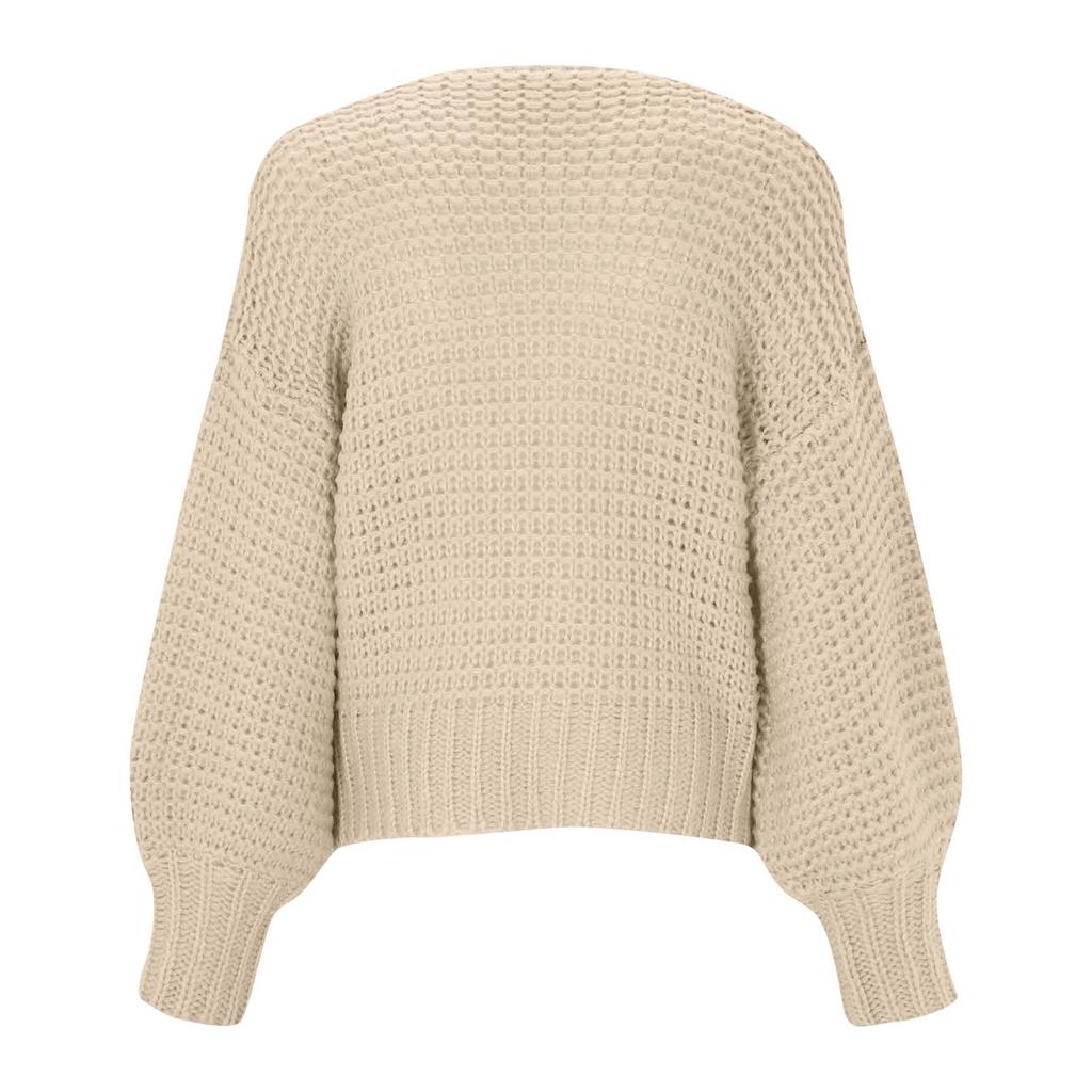 Женские вязаные плюшевые свободные верхние топы большого размера с рукавами