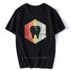 Retro 70s Tooth Icon T-Shirt Men Dentistry  Tshirt  T Shirt Men's Clothing Oversized Unisex Tops