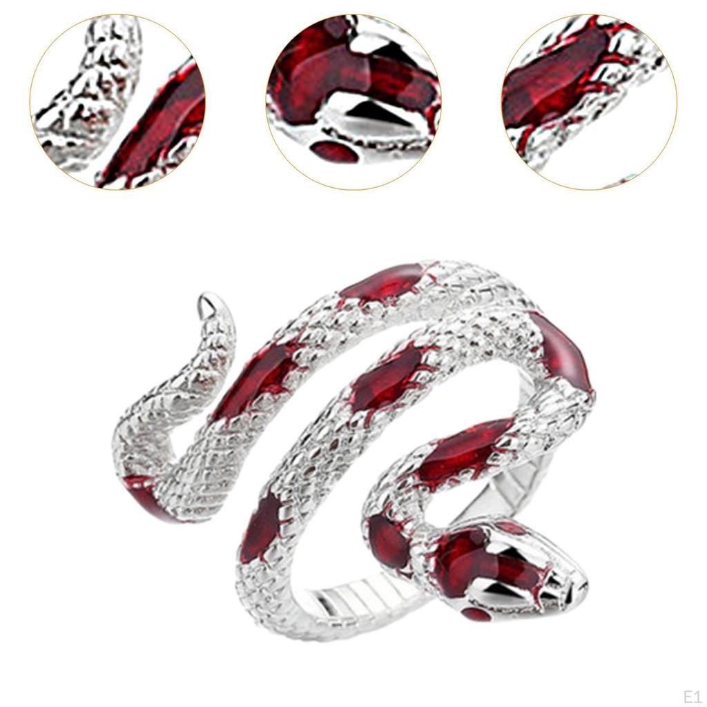 Snake Ring Statement Party Prom Creative Fashion Costume Accessories Elegant Gothic Jewelry for