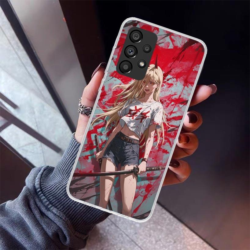 C-Chainsaw Mans Power Phone Case For Samsung Galaxy A17 A57 A37 A16 A26 A36 A56 A15 A25 A35 A55 A14 A13 A54 A53 A34 A24 A33 A23