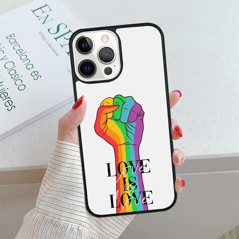 Rainbow Gay LGBT Finger Phone Case cover For iPhone 17 Air 15 16 16e 14 13 Pro Max Coque 12 11 Pro Max For Apple PLUS fundas